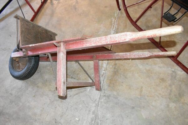 Primitive Antique Wheelbarrow Cart 3 Jackson Manufacturing Harrisburg PA