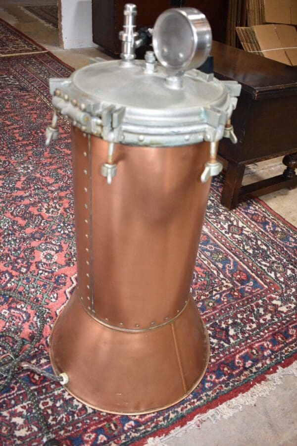 Vintage Steampunk Industrial Copper Pressurized Tank