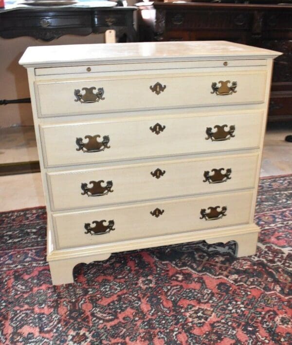 Vintage PA House Small Dining Server, Chest of Drawers, Cream Finish