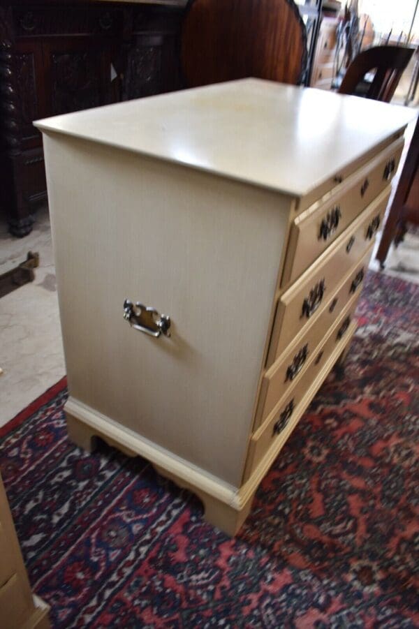 Vintage PA House Small Dining Server, Chest of Drawers, Cream Finish