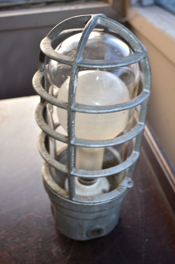 Vintage Industrial Safety Light Lamp Pendant Light, Crouse Hinds