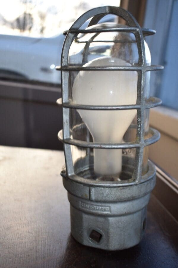 Vintage Industrial Safety Light Lamp Pendant Light, Crouse Hinds