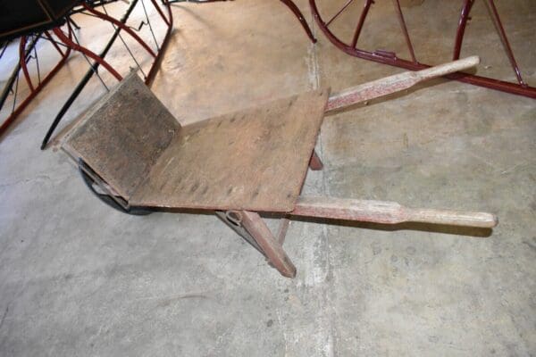 Primitive Antique Wheelbarrow Cart 3 Jackson Manufacturing Harrisburg PA