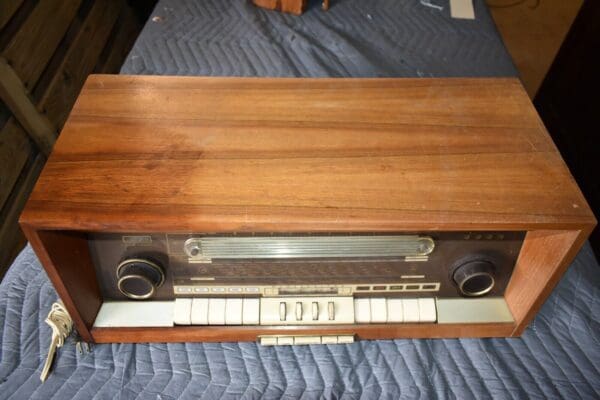 Mid Century Grundig Table Top Tube Radio, Steuergerat 6199, Germany