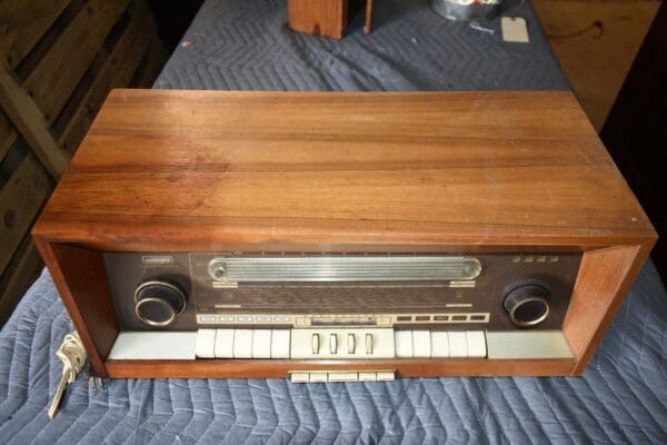 Mid Century Grundig Table Top Tube Radio, Steuergerat 6199, Germany