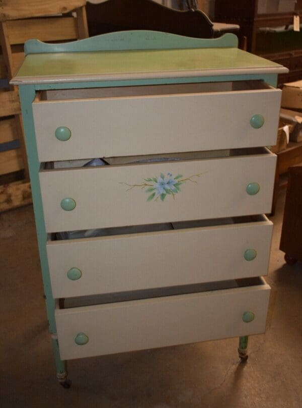 Antique Shabby Chic Dresser, Painted Chest of Drawers