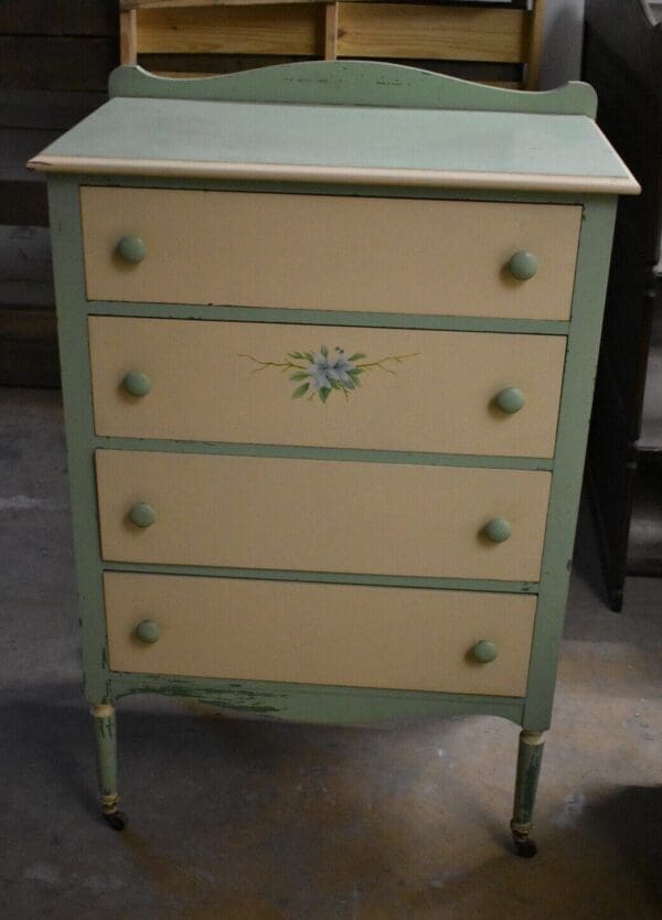 Antique Shabby Chic Dresser, Painted Chest of Drawers