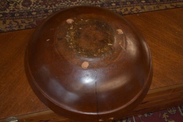 primitive wood dough bowl