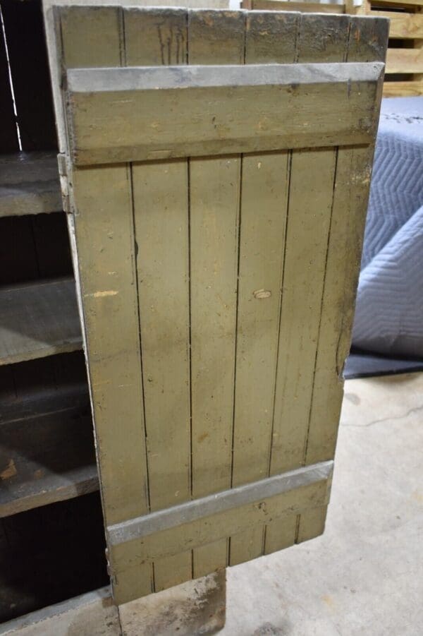 Primitive Shabby Painted Bead Board Cabinet, Cupboard