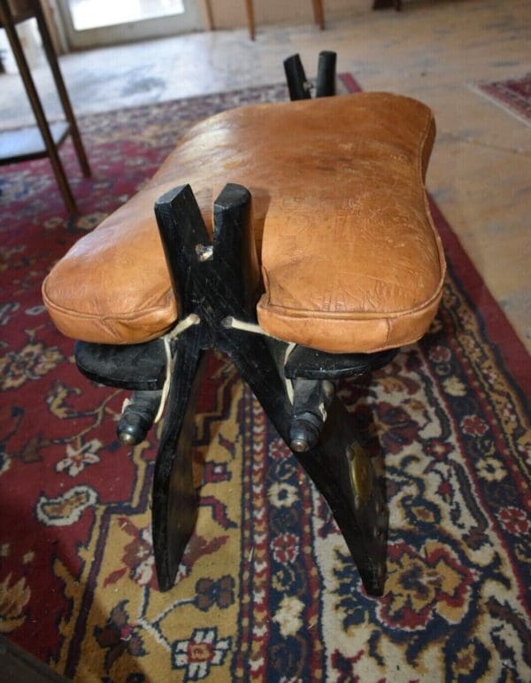 Vintage Camel Saddle, Seat or Foot Stool Bench