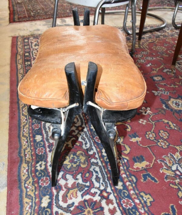 Vintage Camel Saddle, Seat or Foot Stool Bench