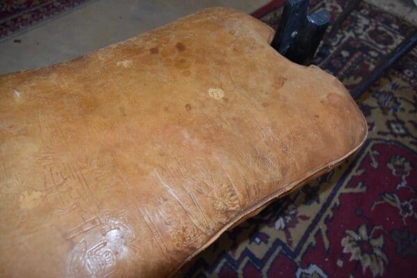 Vintage Camel Saddle, Seat or Foot Stool Bench