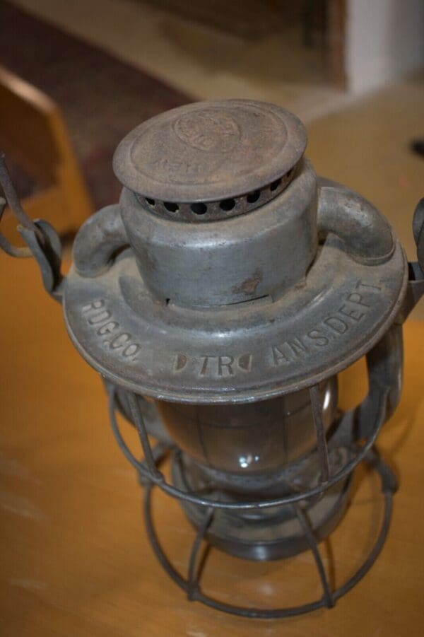 Antique Dietz Vesta Railroad Oil Lamp, Clear Lens