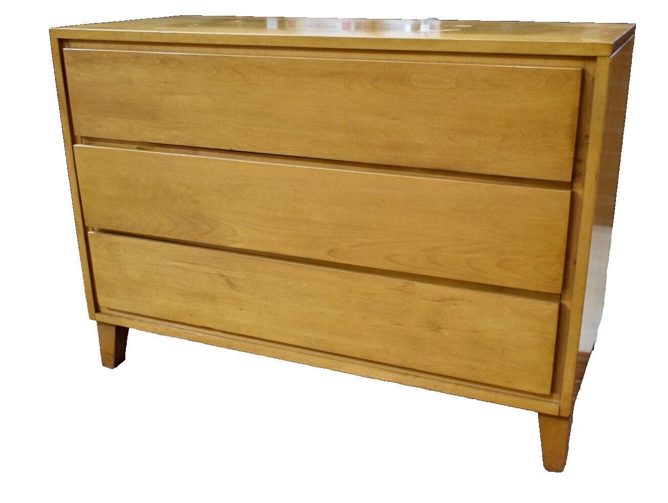 Vintage Conant Ball Blonde Mid Century Bedroom Dresser