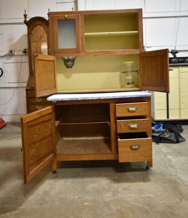 Antique Kitchen Hoosier Cabinet, Cupboard