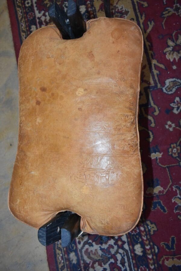 Vintage Camel Saddle, Seat or Foot Stool Bench