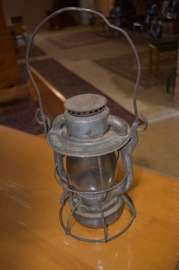 Antique Dietz Vesta Railroad Oil Lamp, Clear Lens