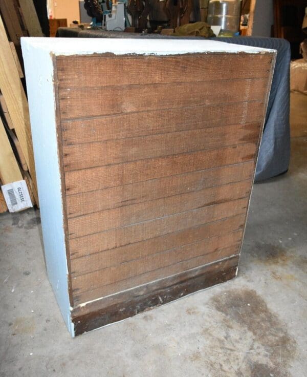 Antique Shabby Blue Wall Medicine Cabinet, Cupboard with Mirror