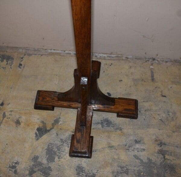 Antique Oak Coat Hat Rack, Stand