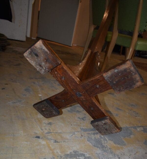 Antique Oak Coat Hat Rack, Stand