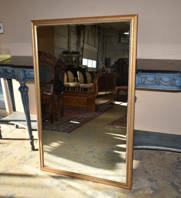 Large Gold Frame Rectangular Mirror by the Custom Frame Shopp