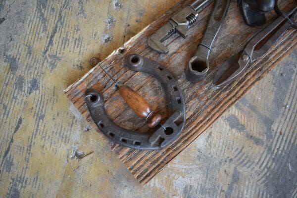 Vintage Tools on Barn-wood Board, Wall Art