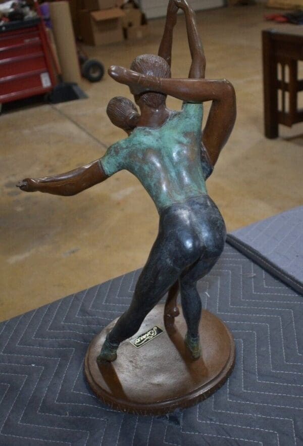 Signed & Numbered Vintage Bronze Ballerina, Table Top Sculpture, Bravo