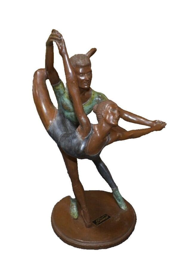 Signed & Numbered Vintage Bronze Ballerina, Table Top Sculpture, Bravo