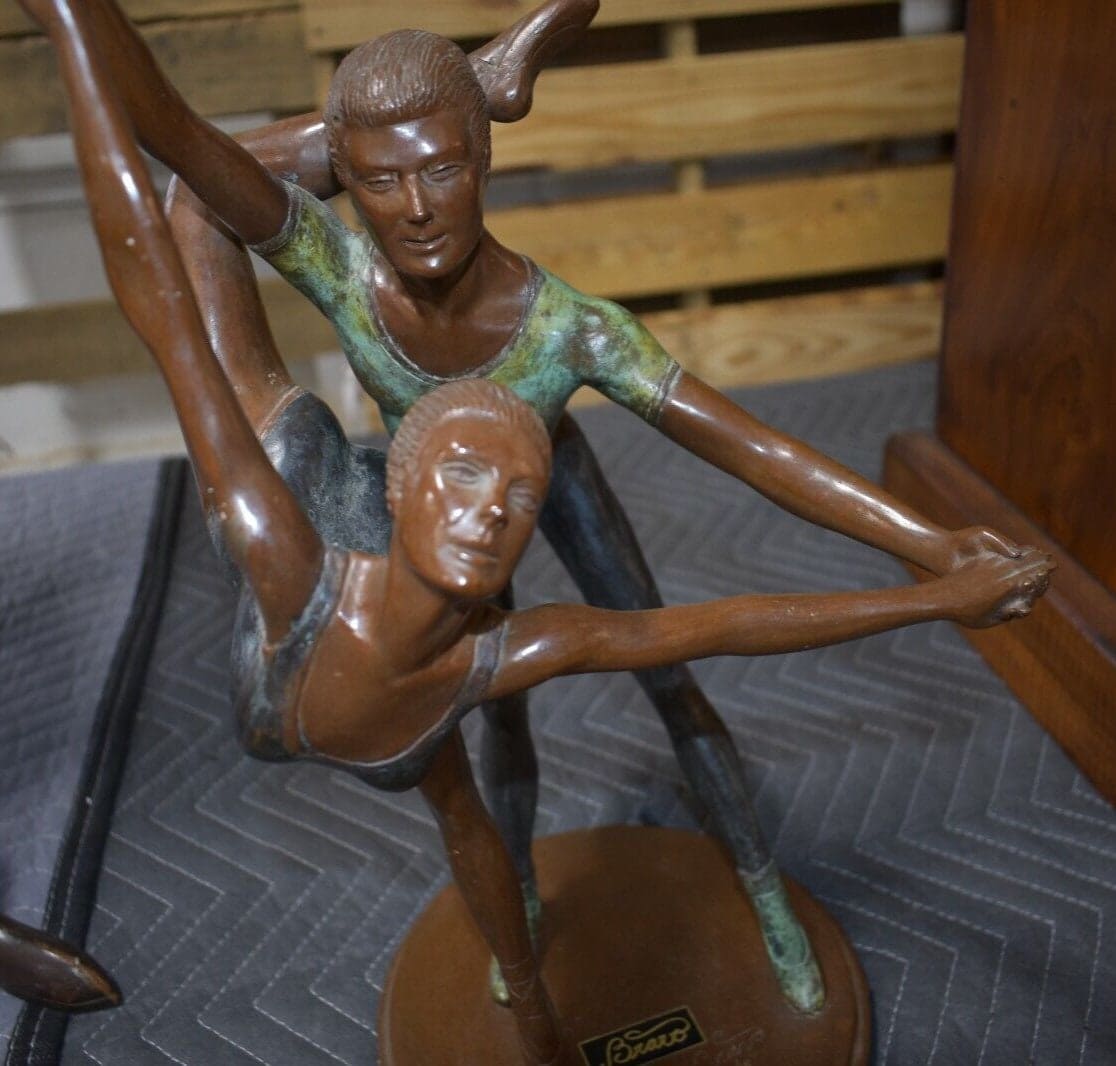 Signed & Numbered Vintage Bronze Ballerina, Table Top Sculpture, Bravo