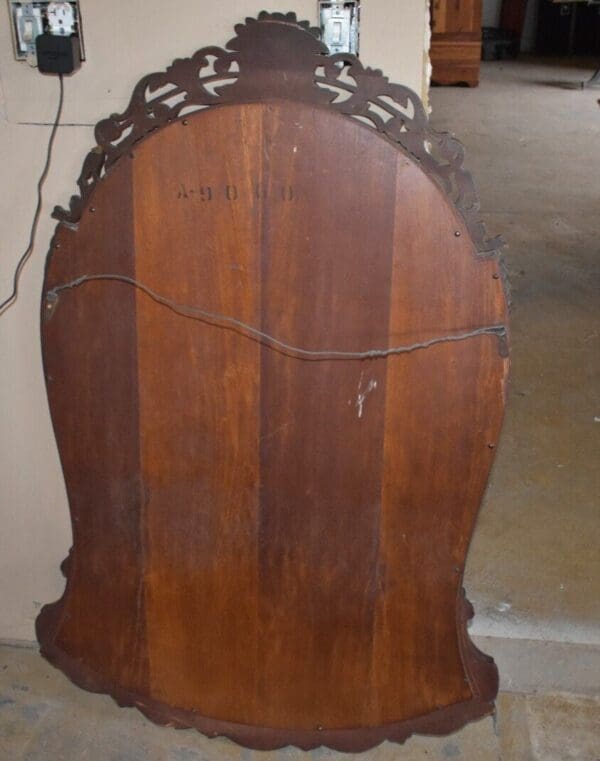 Large Antique Ornate Wall Mirror