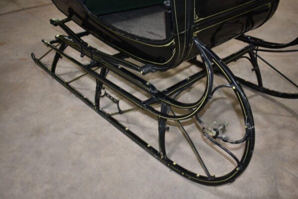 Restored Antique Cutter Sleigh with Shafts, M.C. Black Kerhonkson