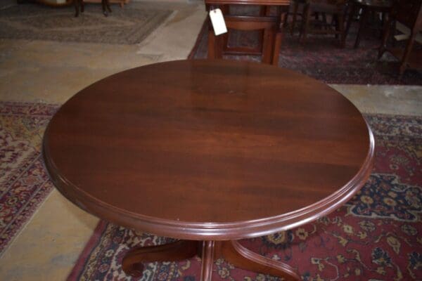 Vintage Round Ethan Allen Cherry Accent Table