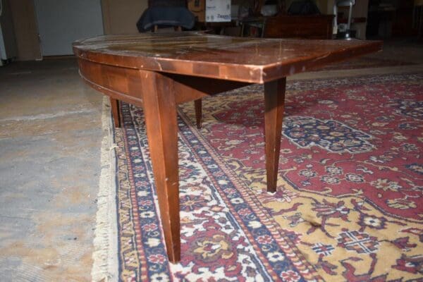 Mid-Century Vintage Leather Top Mahogany Drop Sides Coffee Table