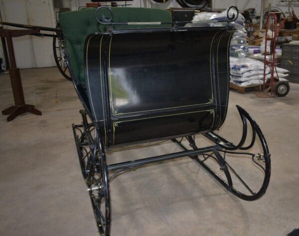 Restored Antique Cutter Sleigh with Shafts, M.C. Black Kerhonkson