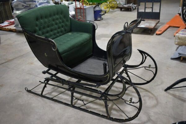 Restored Antique Cutter Sleigh with Shafts, M.C. Black Kerhonkson