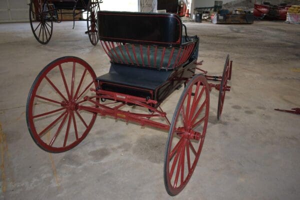 Restored Pony Runabout Carriage with Pole and Shafts, Walborn & Rikker