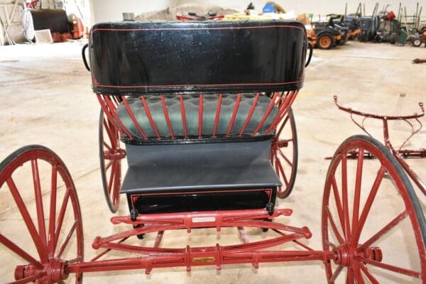 Restored Pony Runabout Carriage with Pole and Shafts, Walborn & Rikker