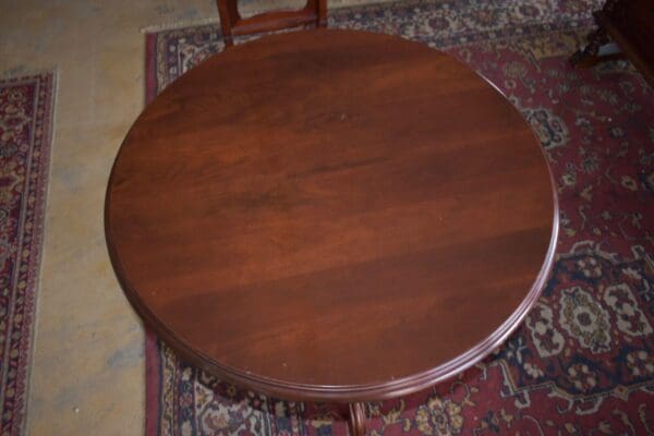 Vintage Round Ethan Allen Cherry Accent Table