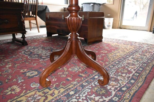 Vintage Round Ethan Allen Cherry Accent Table