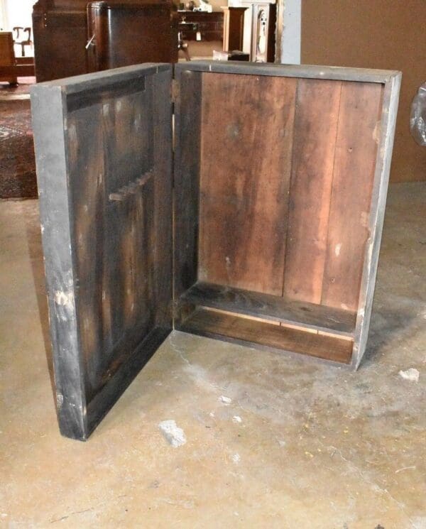 Shabby Chic Primitive Barnwood Style Cupboard, Cabinet