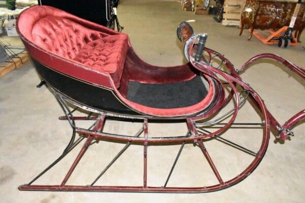 Restored Antique Horse Drawn Albany Cutter Sleigh, Sled