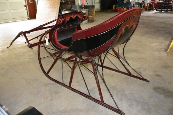 Restored Antique Horse Drawn Albany Cutter Sleigh, Sled