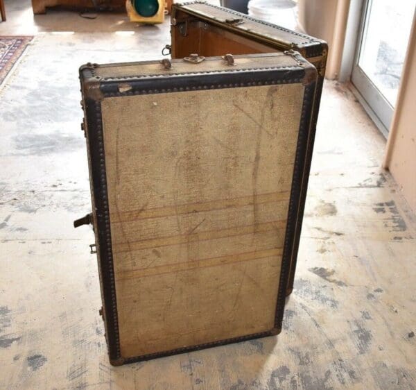 Vintage Monogrammed Suitcase, Travel Trunk by Everwear Trunk Co. Newark NJ