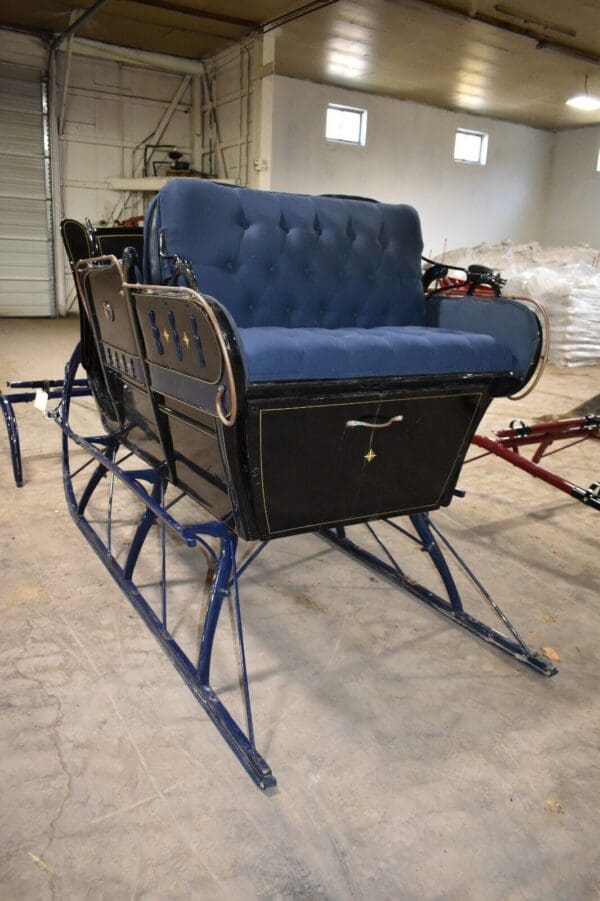 Restored Antique 4 passenger Horse Drawn Sleigh with Shafts