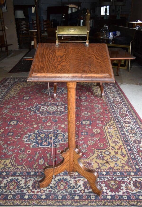 Antique Oak Lectern, Podium