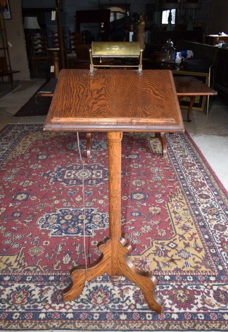 Antique Oak Lectern, Podium