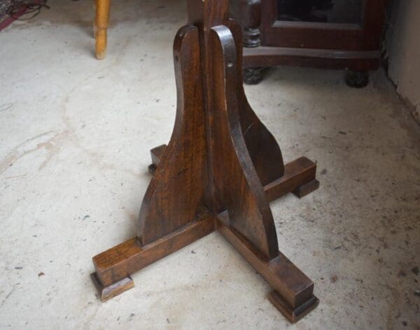 Antique Oak Coat Tree, Vintage Hall Coat Hat Rack