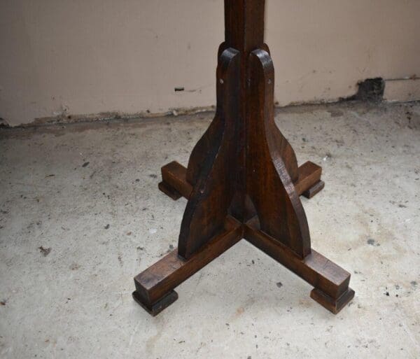 Antique Oak Coat Tree, Vintage Hall Coat Hat Rack