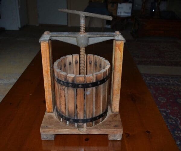 Antique Primitive Small Fruit Grape Press