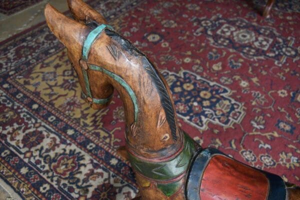 Antique Primitive Child's Wood Rocking Horse